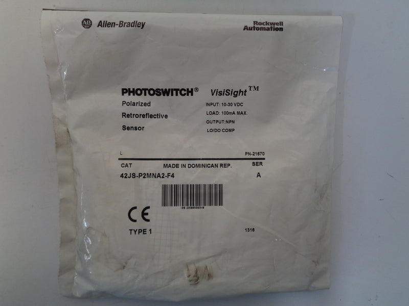 Allen Bradley via TCS 42JSP2MNA2F4 Ser. A NSFP 42JS P2MNA2 F4