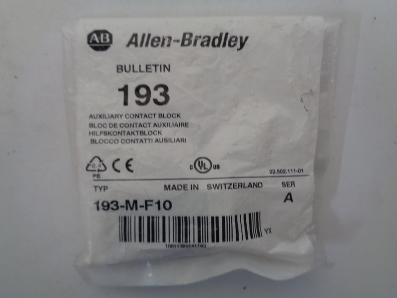 Allen Bradley via TCS 193MF10 Ser. A NSFP 193 M F10