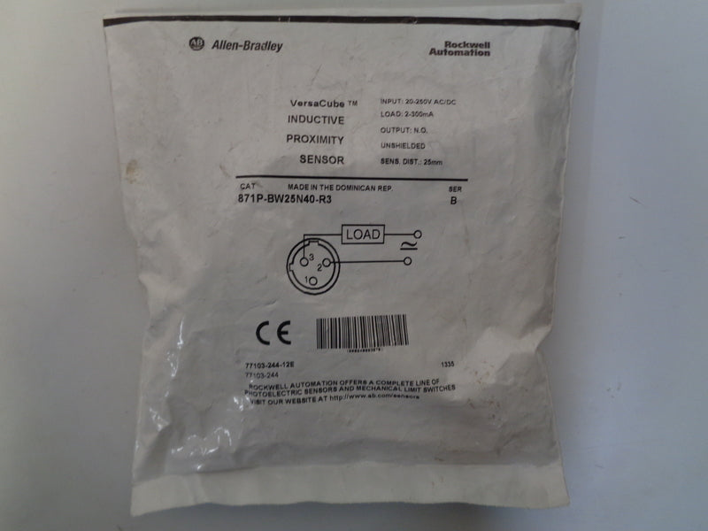 Allen Bradley via TCS 871PBW25N40R3 Ser. B NSFP