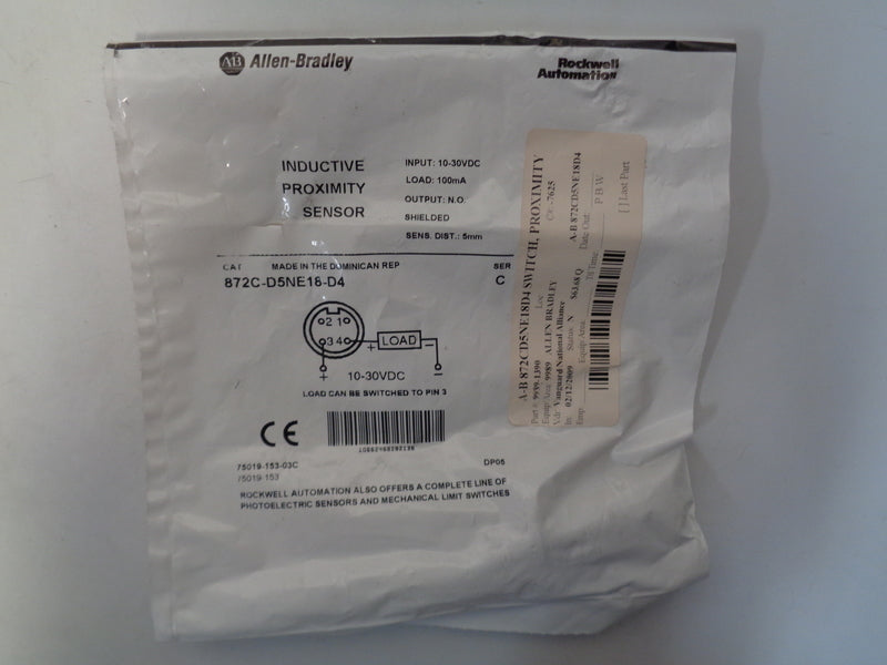 Allen Bradley via TCS 872CD5NE18D4 Ser. C NSFP 872C D5NE18 D4