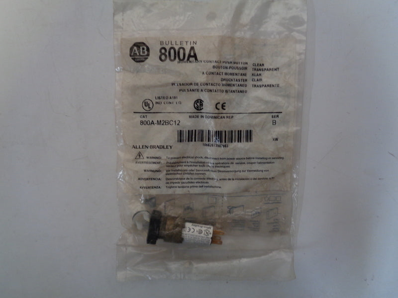 Allen Bradley via TCS 800AM2BC12 Ser. B NSFP 800A M2BC12