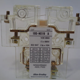 Allen Bradley via TCS 195NX19 Ser. A NSFP (GY/BL) 195 NX19