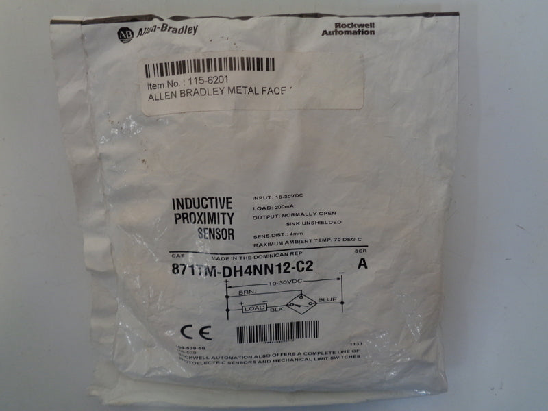 Allen Bradley via TCS 871TMDH4NN12C2 Ser. A NSFP 871TM DH4NN12 C2