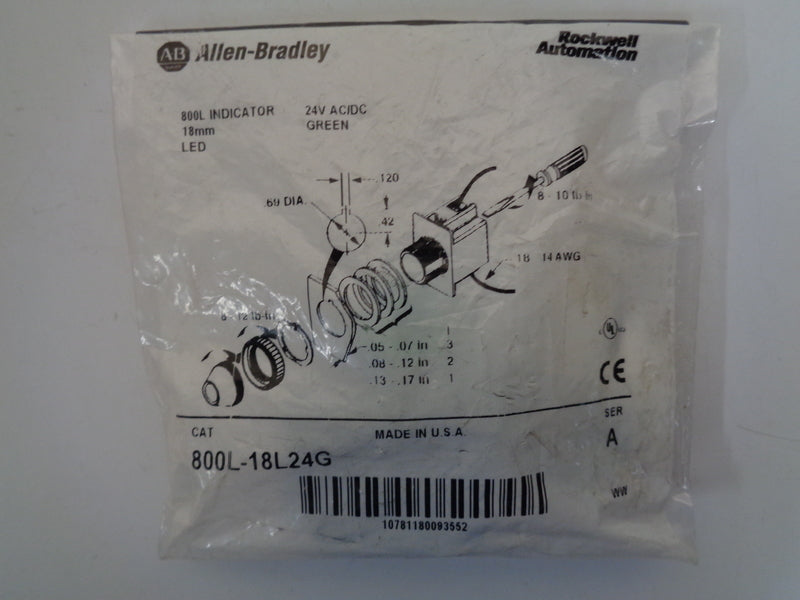 Allen Bradley via TCS 800L18L24G Ser. A NSFP 800L 18L24 G