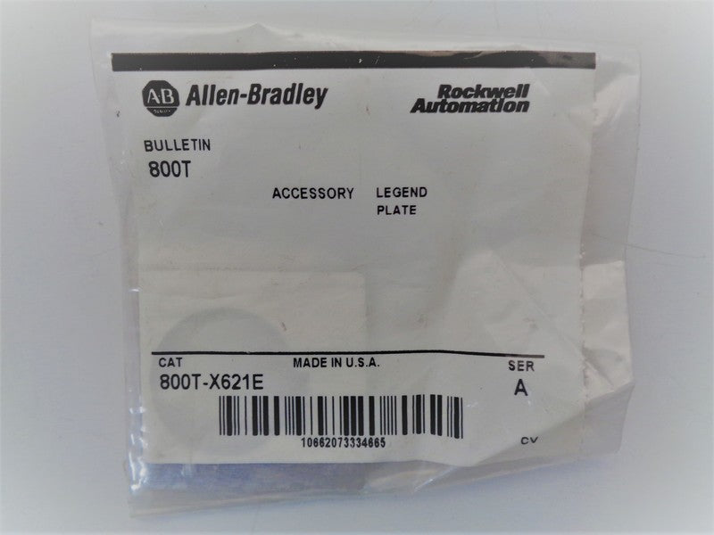 Allen Bradley via TCS 800TX621E Ser. A NSFP 800T X621E