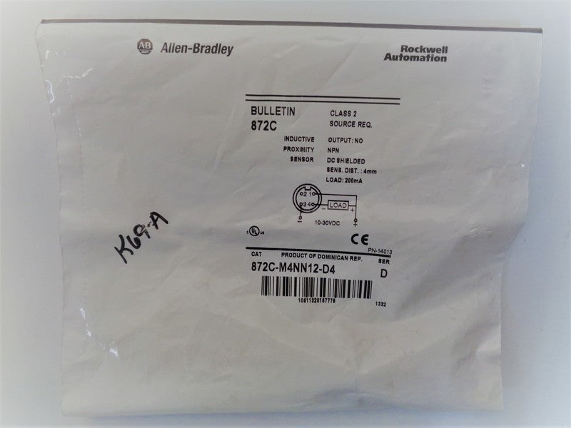 Allen Bradley via TCS 872CM4NN12D4 Ser. D NSFP