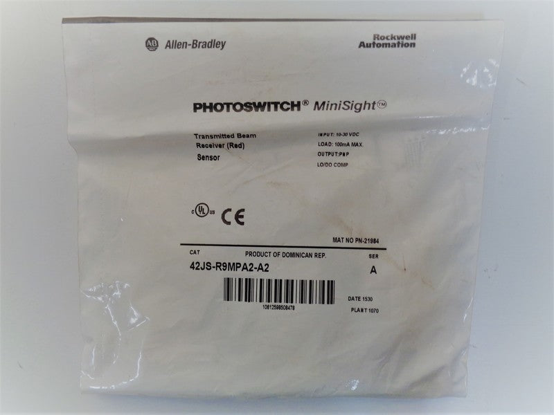 Allen Bradley via TCS 42JSR9MPA2A2 Ser. A NSFP 42JS R9MPA2 A2