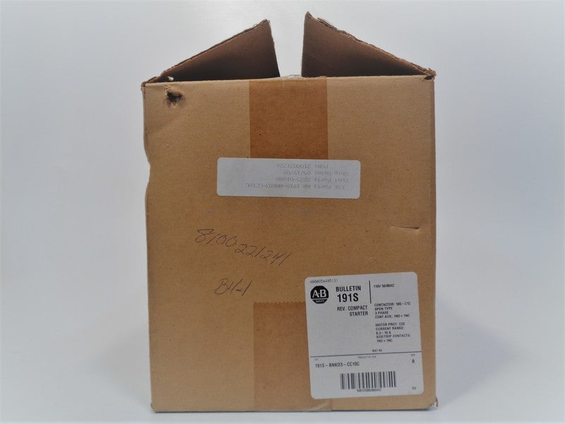 Allen Bradley via TCS 191SBNKD3CC10C Ser. B NSFP (BR/WH) 191S BNKD3 CC10C