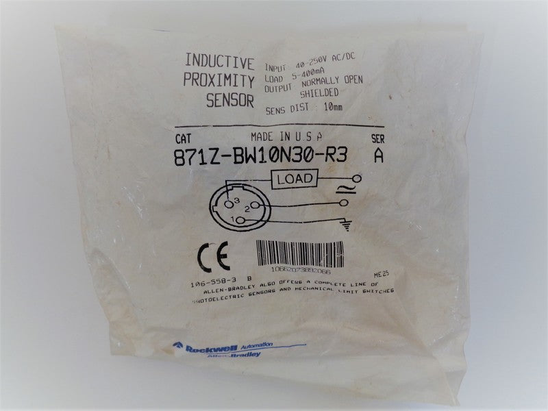 Allen Bradley via TCS 871ZBW10N30R3 Ser. A NSFP 871Z BW10N30 R3