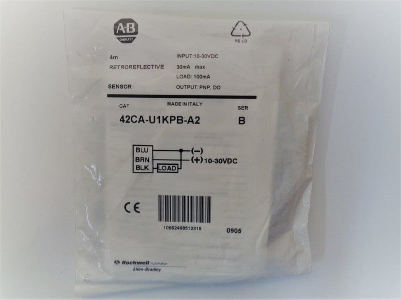 Allen Bradley via TCS 42CAU1KPBA2 Ser. B NSFP 42CA U1KPBA2