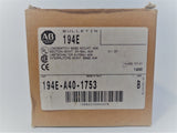 Allen Bradley via TCS 194EA401753 Ser. B NSFP (BR/WH) 194E A40 1753