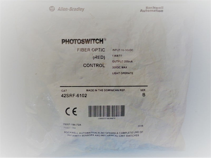 Allen Bradley via TCS 42SRF6102 Ser. B NSFP 42SRF 6102