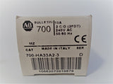 Allen Bradley via TCS 700HA33A23 Ser. D NSFP (WH) 700 HA33A2 3
