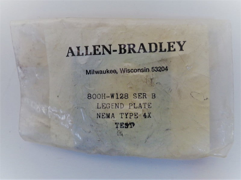 Allen Bradley via TCS 800HW128 Ser. B NSFP 800H W128