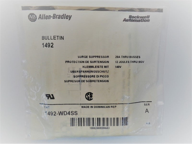 Allen Bradley via TCS 1492WD4SS Ser. A NSFP 1492 WD4SS