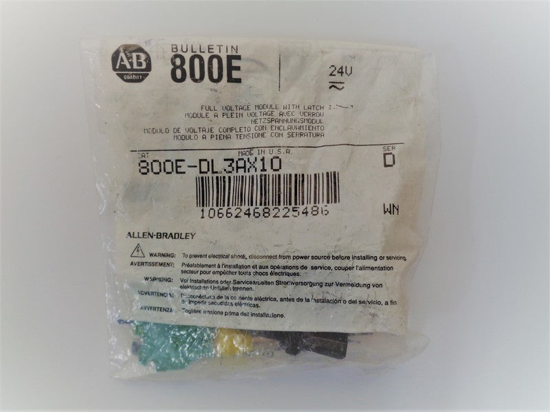Allen Bradley via TCS 800EDL3AX10 Ser. D NSFP 800E DL3AX10