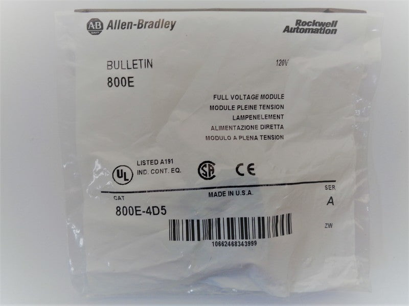 Allen Bradley via TCS 800E4D5 Ser. A NSFP 800E 4D5