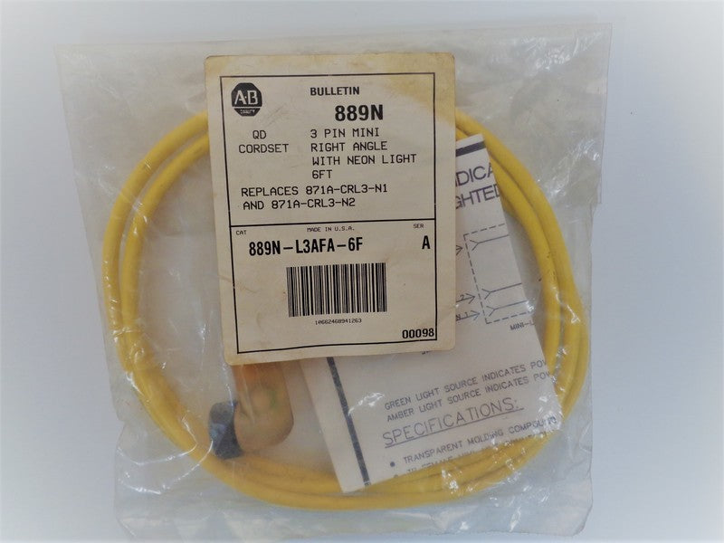 Allen Bradley via TCS 889NL3AFA6F Ser. A NSFP 889N L3AFA 6F