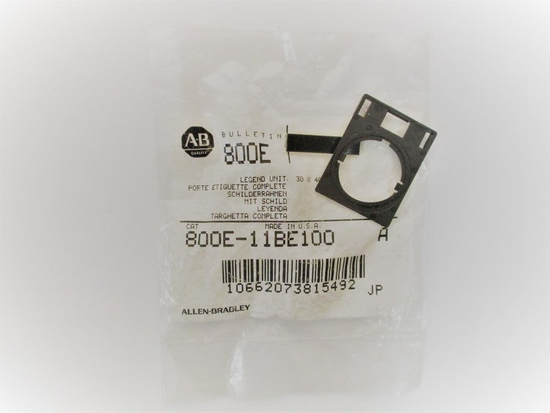 Allen Bradley via TCS 800E11BE100 Ser. A NSFP 800E 11BE100