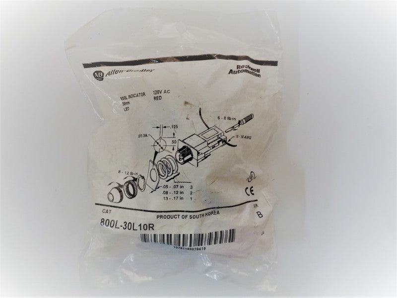 Allen Bradley via TCS 800L30C10R Ser. B NSFP 800L 30C10R