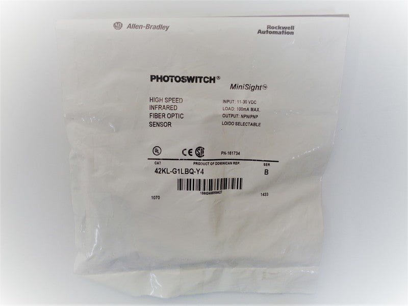 Allen Bradley via TCS 42KLG1LBQY4 Ser. B NSFP 42KL G1LBQ Y4