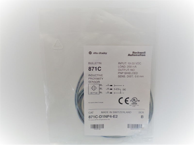 Allen Bradley via TCS 871CD1NP4E2 Ser. B NSFP 871C D1NP4 E2