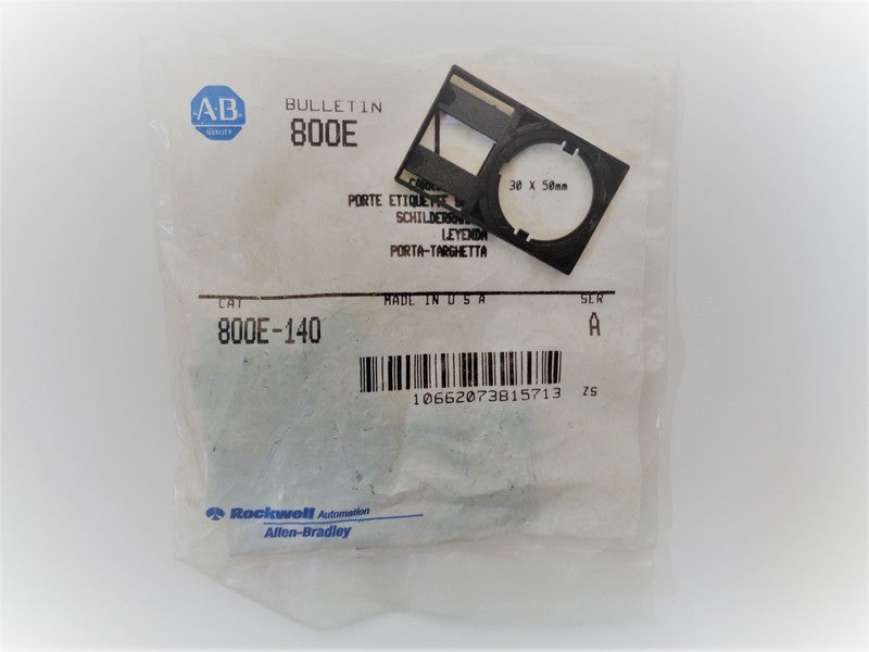 Allen Bradley via TCS 800E140 Ser. A NSFP 800E 140