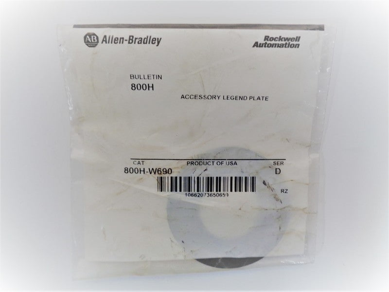 Allen Bradley via TCS 800HW690 Ser. D NSFP 800H W690