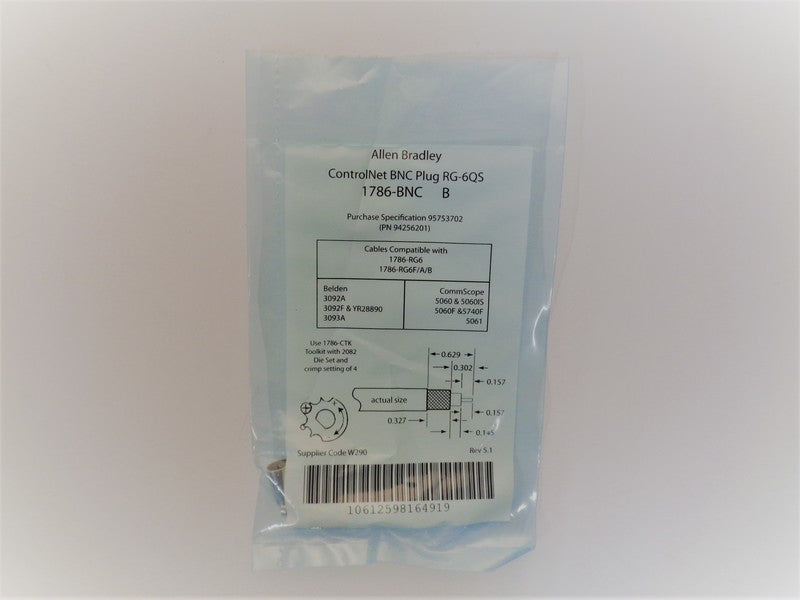 Allen Bradley via TCS 1786BNC Ser. B NSFP 1786 BNC