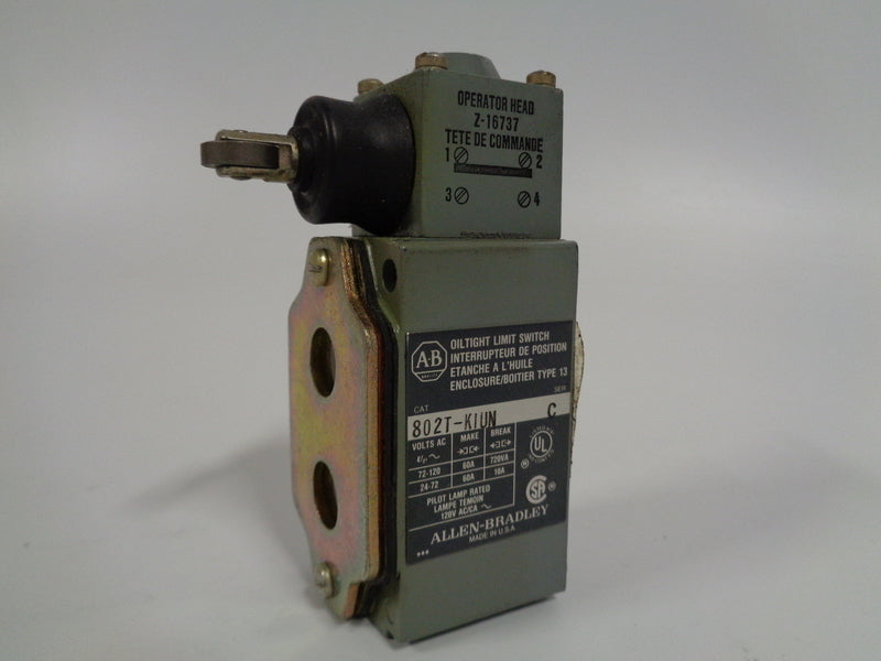 Allen Bradley via TCS 802TK1UN Ser. C NSNP 802T K1UN