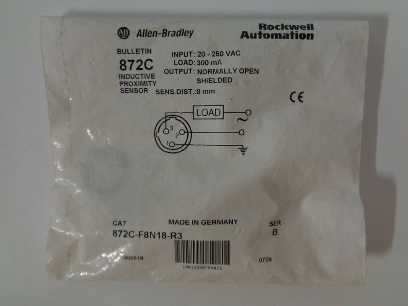 Allen Bradley via TCS 872CF8N18R3 Ser. B NSFP 872C F8N18 R3
