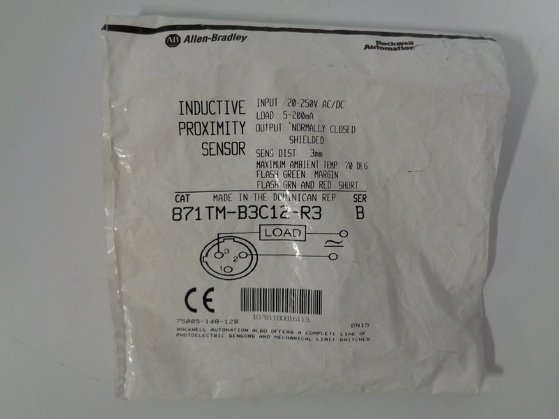 Allen Bradley via TCS 871TMB3C12R3 Ser. B NSFP 871TM B3C12 R3