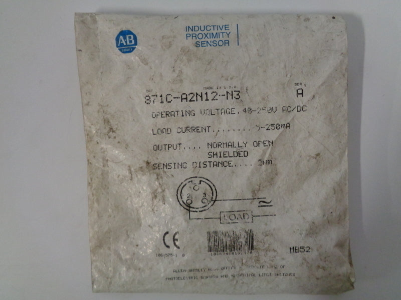 Allen Bradley via TCS 871CA2N12N3 Ser. A NSFP 871C A2N12 N3