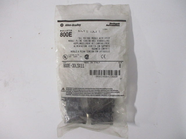 Allen Bradley via TCS 800E3DL5X11 Ser. B NSFP 800E 3DL5X11
