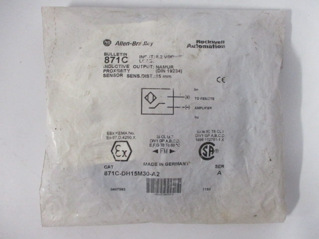 Allen Bradley via TCS 871CDH15M30A2 Ser. A NSFP 871C DH15M30 A2