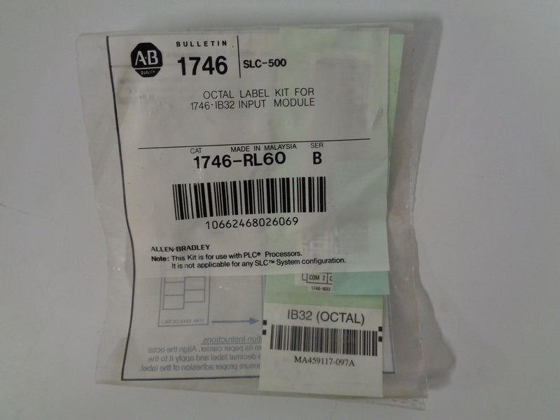 Allen Bradley via TCS 1746RL60 Ser. B NSFP 1746 RL60