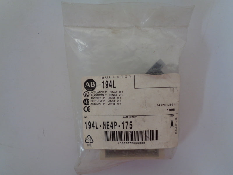 Allen Bradley via TCS 194LHE4P175 Ser. A NSFP 194L HE4P 175