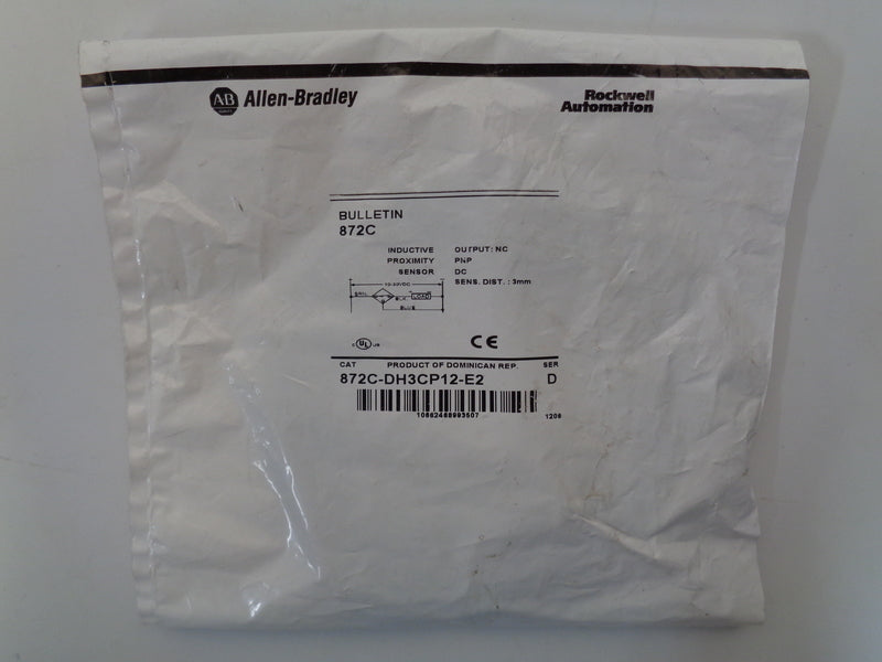Allen Bradley via TCS 872CDH3CP12E2 Ser. D NSFP 872C DH3CP12 E2