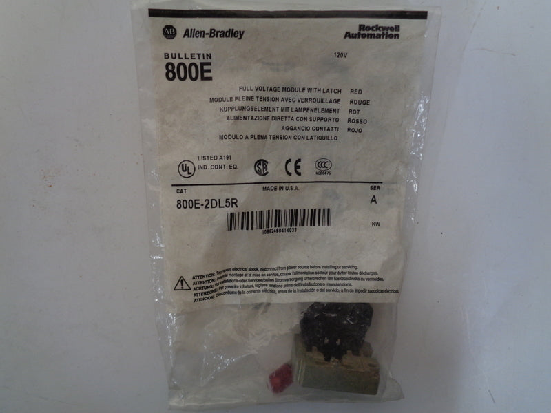 Allen Bradley via TCS 800E2DL5R Ser. A NSFP 800E 2DL5R