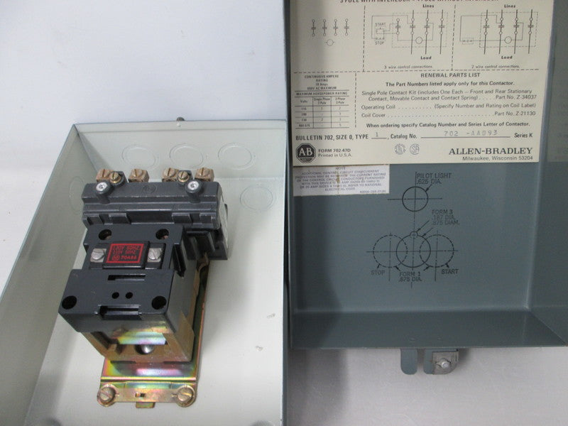 Allen Bradley via TCS 702AAD93 Ser. K NSNP  GENUINE  702 AAD 93