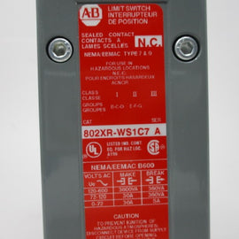 Allen Bradley via TCS 802XRWS1C7 Ser. A NSNP 802X RWS1C7