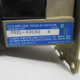 Allen Bradley via TCS 702LAOD92 Ser. K NSNP  702L AOD92