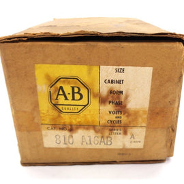 Allen Bradley via TCS 810A16 Ser. A NSFP (BR/YL) 810 A16