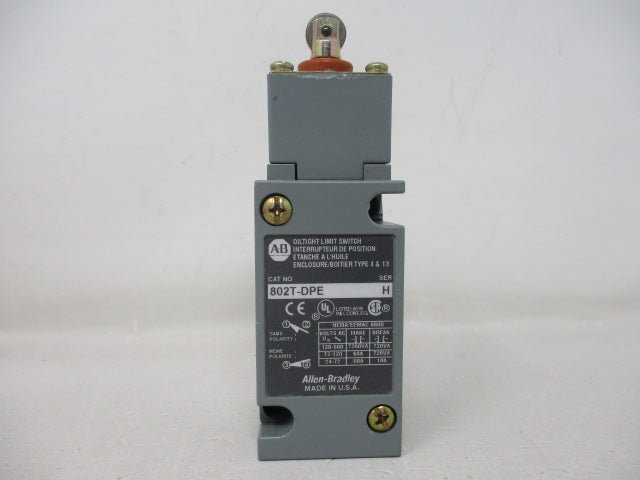 Allen Bradley via TCS 802TDPE Ser. H NSNP 802T DPE