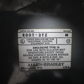 Allen Bradley via TCS 800T3TZ Ser. M NSNP 800T 3TZ