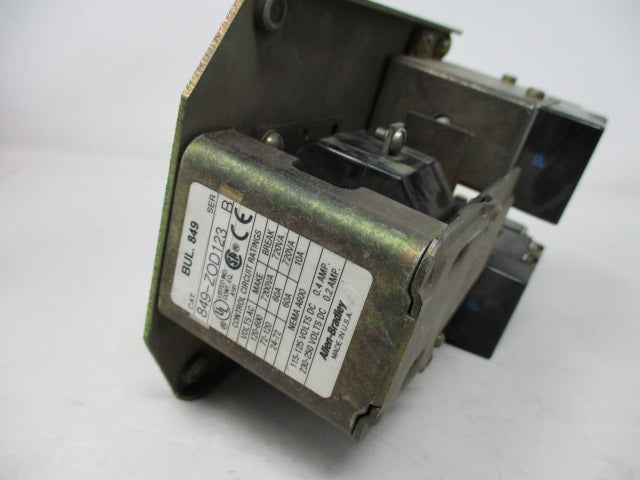 Allen Bradley via TCS 849ZOD123 Ser. B NSNP 849 ZOD123