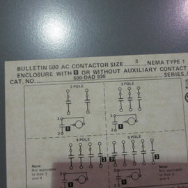 Allen Bradley via TCS 500DAD930 Ser. A NSNP 500 DAD 930