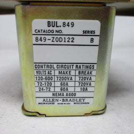 Allen Bradley via TCS 849ZOD122 Ser. B NSNP 849 ZOD122