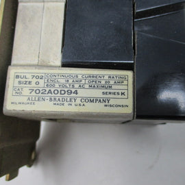 Allen Bradley via TCS 702AOD94 Ser. K NSNP 702 AOD 94