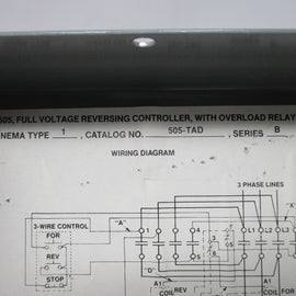 Allen Bradley via TCS 505TAD Ser. B NSNP  505 TAD